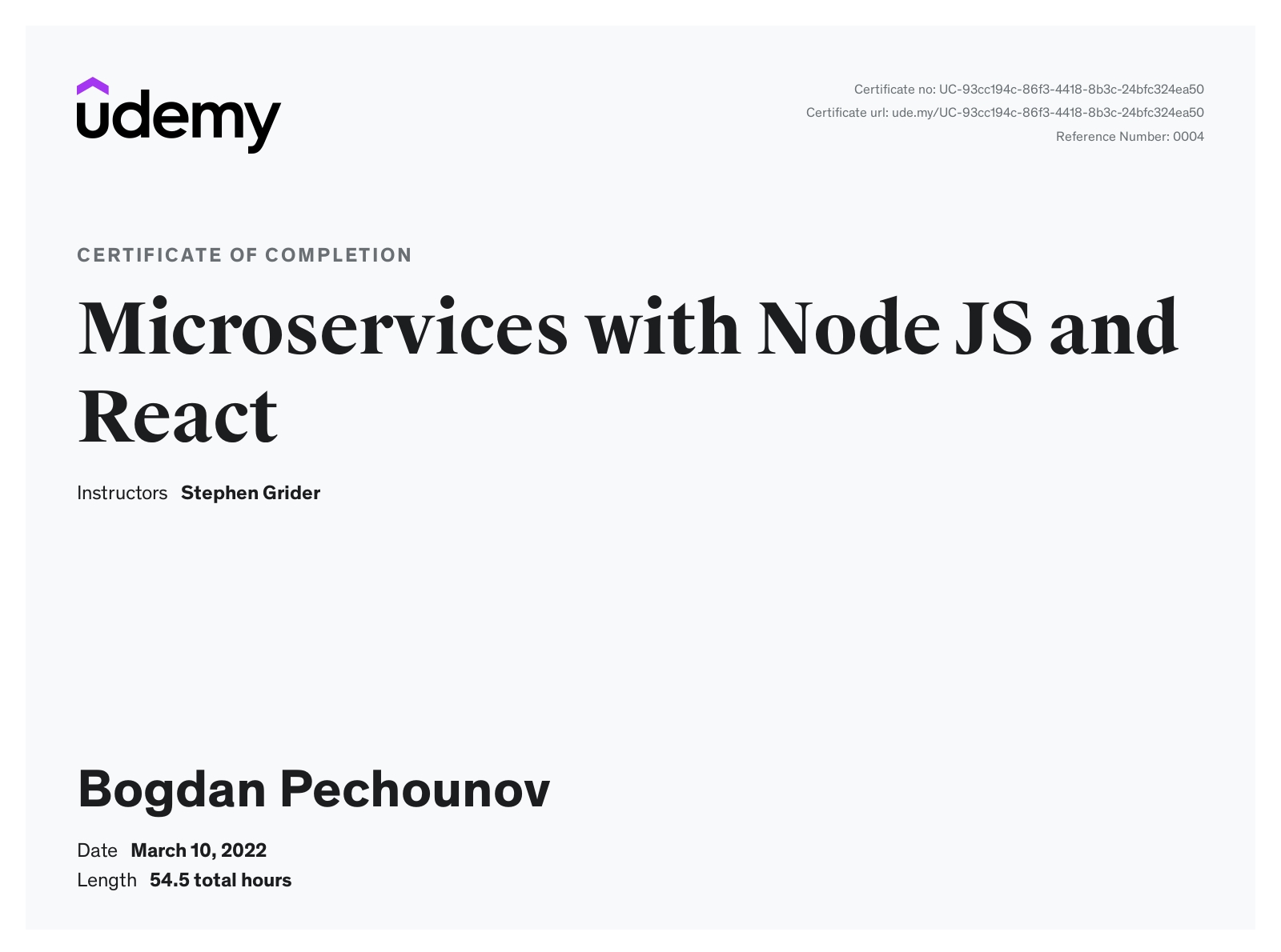 Microservices with Node JS and React